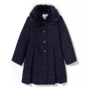Janie & Jack Girls Fancy Boucle Coat